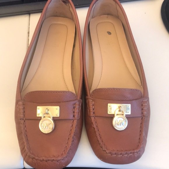 Michael Kors Shoes - Brown Leather Michael Kors Hamilton loafers